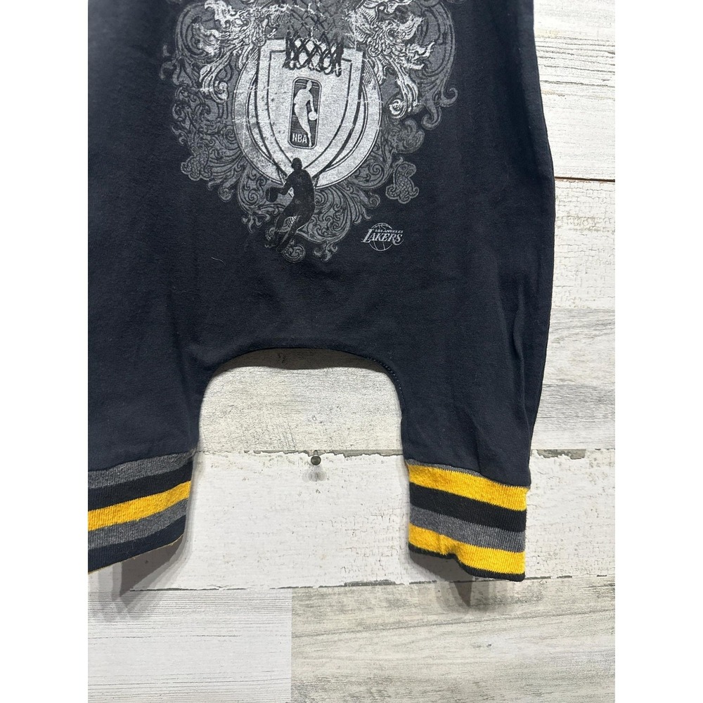 Custom Adidas Los Angeles Lakers Romper Upcycled Fits 2t - Picture 3 of 5